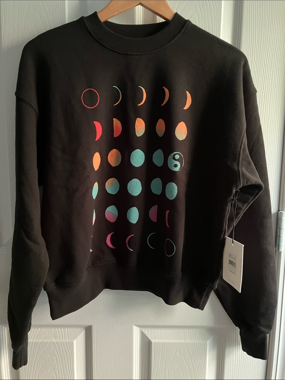 Spiritual gangster eclipse la brea crew sweatshirt , new with tags , xs , black